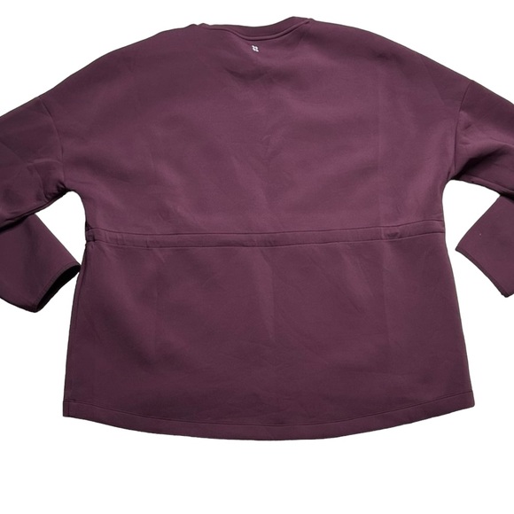 Sweaty Betty Scuba Drawstring Neoprene Purple Sweatshirt - XXL - Picture 5 of 8